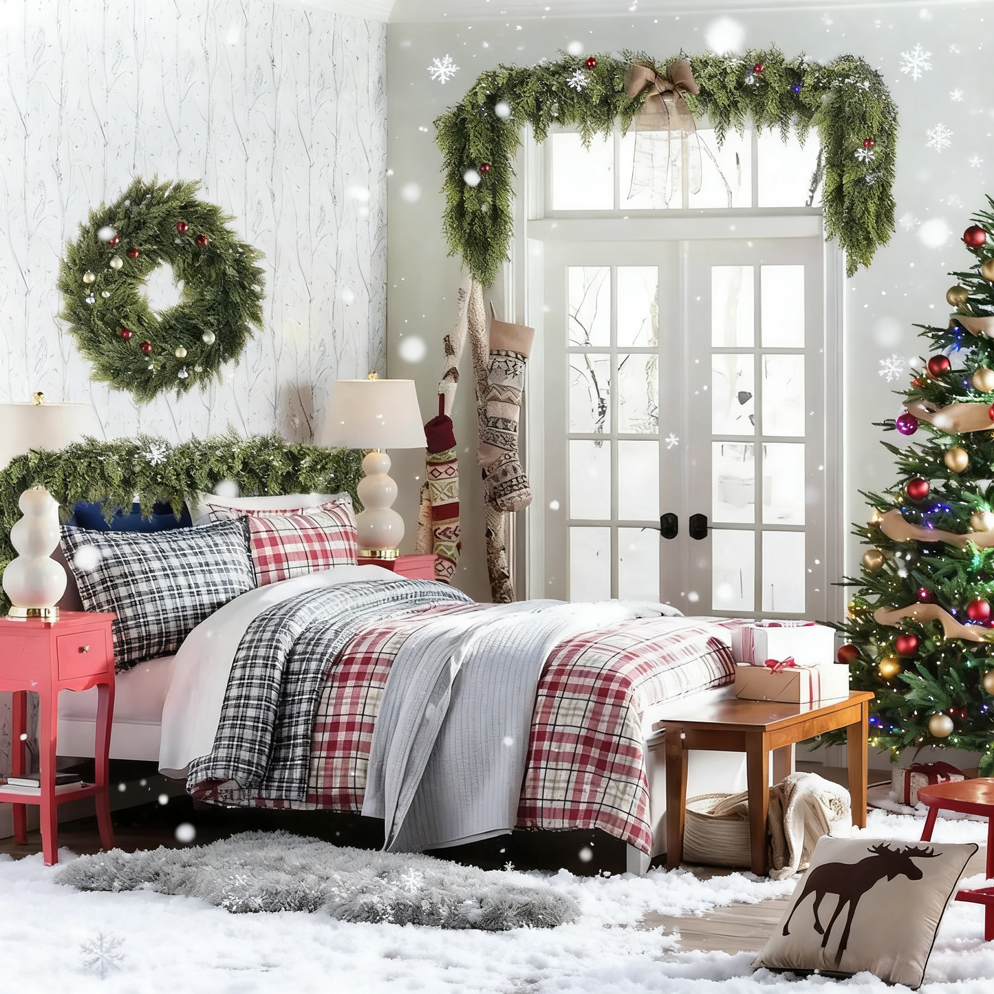 đ 6FT Artificial Cedar Garland â Lifelike Greenery for Indoor & Outdoor Xmas Decorďźfbďź