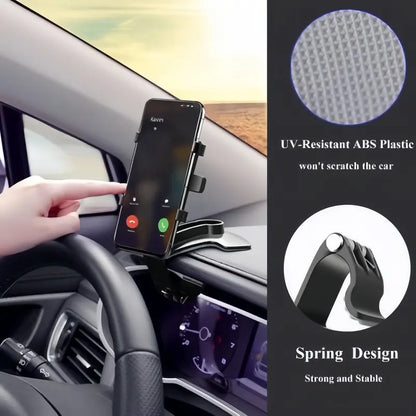 📌 360° Rotating Dashboard Clip Phone Holder – Safe, Stable & Hands-Free Driving（fb）