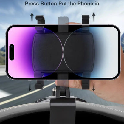 📌 360° Rotating Dashboard Clip Phone Holder – Safe, Stable & Hands-Free Driving（fb）