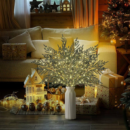 🎄 35" Christmas Lighted Norfolk Pine Branches-3