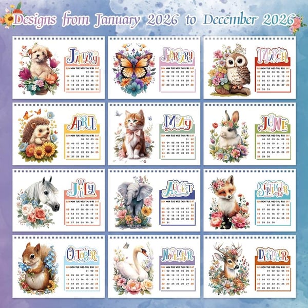 🔥LAST DAY 50% OFF💎2026 DIY Diamond Painting Desk Calendar🗓️