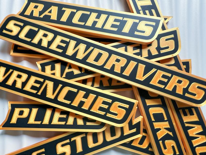 🔥Hot Sale 49% off🌟12 Pack of Magnetic Toolbox Labels🔩