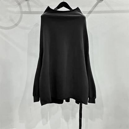 Couple solid color Gothic pullover knitted sweatshirt