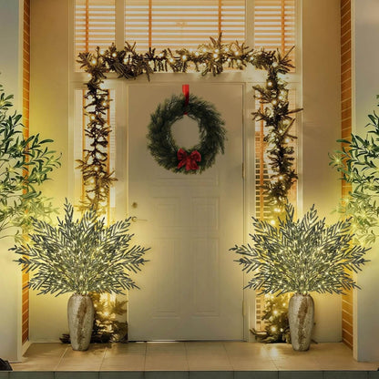 🎄 35" Christmas Lighted Norfolk Pine Branches-3