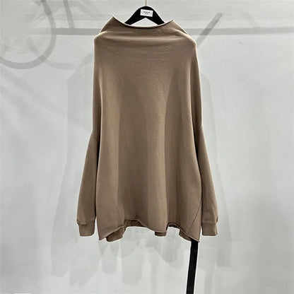 Couple solid color Gothic pullover knitted sweatshirt