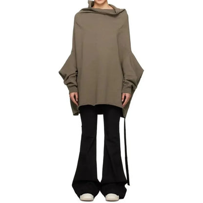 Couple solid color Gothic pullover knitted sweatshirt