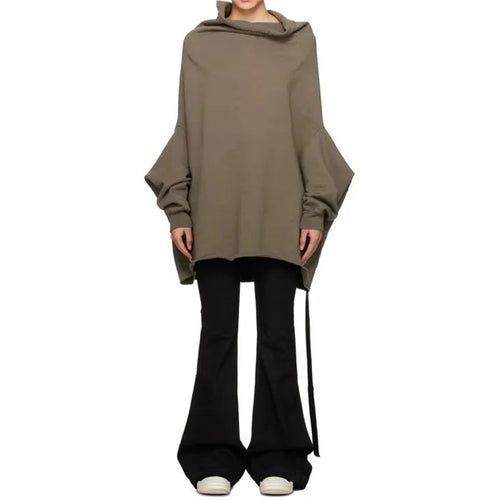 Couple solid color Gothic pullover knitted sweatshirt