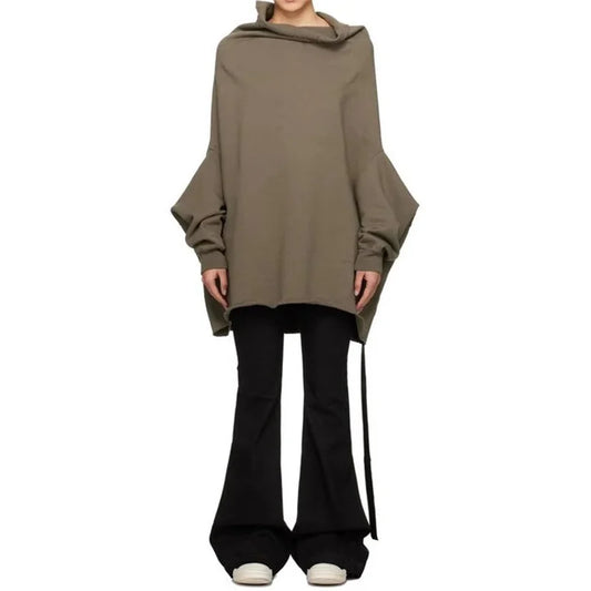 Couple solid color Gothic pullover knitted sweatshirt