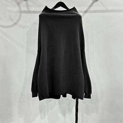 Couple solid color Gothic pullover knitted sweatshirt