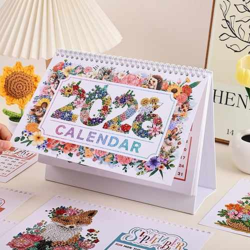 🔥LAST DAY 50% OFF💎2026 DIY Diamond Painting Desk Calendar🗓️