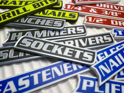 🔥Hot Sale 49% off🌟12 Pack of Magnetic Toolbox Labels🔩