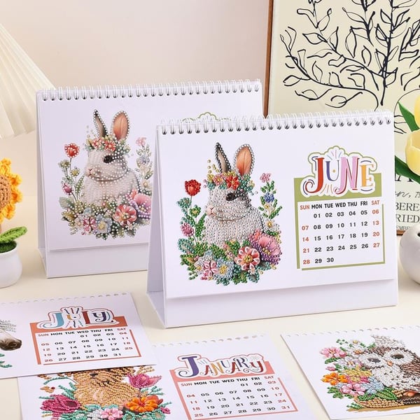 🔥LAST DAY 50% OFF💎2026 DIY Diamond Painting Desk Calendar🗓️